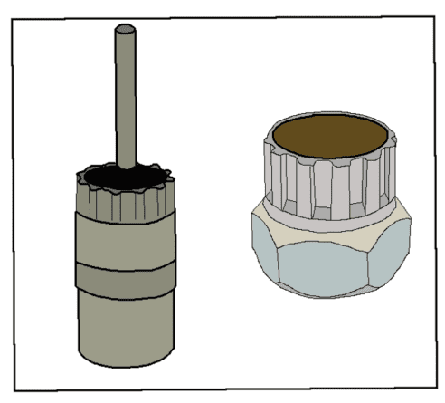Cassette afnemer Shimano