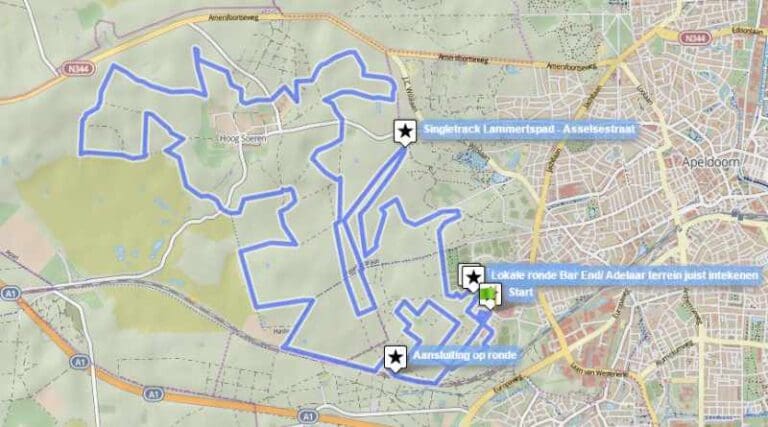 Bar End Veluwe MTB Marathon presenteert route