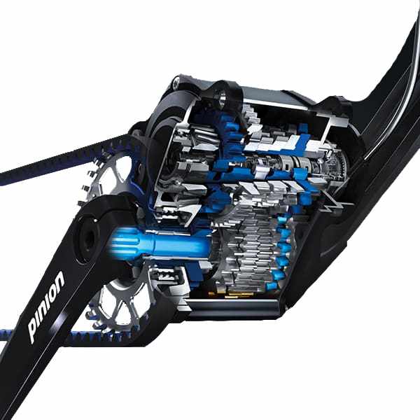 PiNion centrale versnelling in de trapas