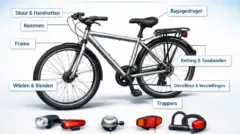 onderdelen van een fiets