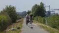 Fietsroute Blauwe Stad aangepast.