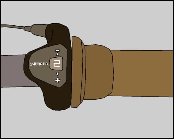 Draaaiversteller - Shimano Nexus 3v