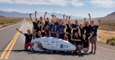 Studenten staan aan start van wereldkampioenschappen snelfietsen in de Nevadawoestijn