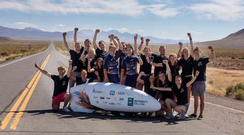 Studenten staan aan start van wereldkampioenschappen snelfietsen in de Nevadawoestijn