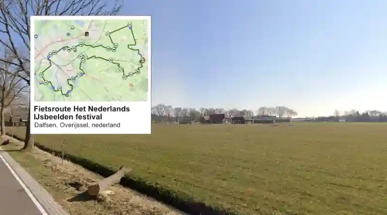 Fietsroute Het Nederlands IJsbeelden festival