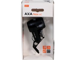 AXA Nox City 4 Lux - Fietslamp voorlicht - LED Koplamp - Fietslicht op Batterij - Zwart