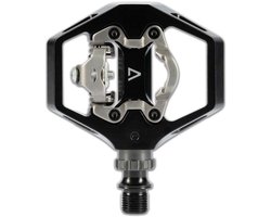 ACID Combo fietspedalen A9-CB - Platte/Klikpedalen - Fietspedaal Set - Inclusief Schoenplaatjes/Reflectors - Aanpasbare Veerspanning - Geschikt voor SPD schoenen - Fietsaccessoires - Zwart