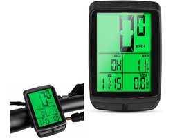 Fietscomputer - Draadloze Fietscomputer - Fietskilometerteller - Draadloze Fiets Computer Draadloos Waterdicht - Kilometerteller Fiets - Eenvoudig Te Installeren - Waterdichte Kilometerteller - Zwart