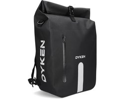 Dyken Enkele Fietstas - Waterdicht - Fietstas Enkel - Fietsrugzak - Schoudertas & Rugzak - Afneembaar - Zwart