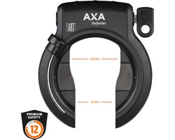 AXA Defender – ART 2 sterren keurmerk - Frameslot - Met plug-in mogelijkheid - Zwart