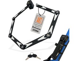 Maxx-Locks Vouwslot - ART 2 Keurmerk - Fietsslot van Gehard Staal - Slot voor Electrische Fietsen en Fatbike - Met Houder - 95 cm