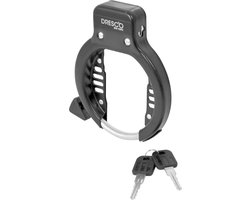 Dresco - Ringslotslot voor fietsen met brede banden - gehard staal - Zwart