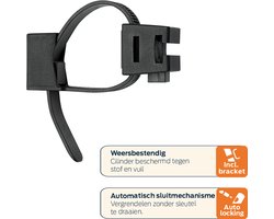 AXA Resolute 8/150 - Kabelslot - Slot voor Fietsen - Gebruiksvriendelijk - 150 cm lang - Diameter 8 mm - Zwart