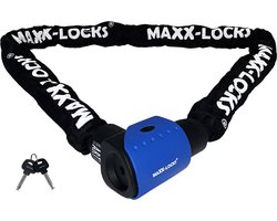 Maxx-Locks Patea ART 3 Scooterslot / Brommerslot - Kettingslot met Vaste Kop Sluiting - Gekeurd Slot voor Scooter en Brommer en Fatbikes - Ketting met Gehard Stalen Schakels van 10mm - 120 cm