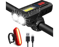 Lzwintrading Fietsverlichting usb oplaadbaar - Super Helder LED Fietsverlichting voor Nachtrit - Fietslicht Voor en Achter - Led Fiets Koplamp Waterdicht Koplamp & Achterlichtsets voor Wegfiets en Mountainbike- Fietslamp - Fietslichten - Fietslampjes