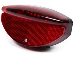 Benson Achterlicht / staartreflector - voor fiets - 3x LED - universeel - batterijachterlicht met reflector