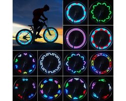 BOTC Spaakverlichting Fiets - 30 patronen - Spaakverlichting met bewegingssensor - LED Fietswiel Spaak Licht - 1 Stuk