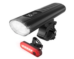 Strex Fietsverlichting Set LED 1600 lumen - Fietslamp Voorlicht & Achterlicht - Fietslampje - Fietsverlichting USB Oplaadbaar