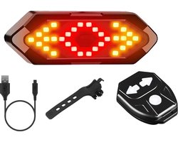 Fiets Knipperlichten / Richtingaanwijzers LED - Draadloos - Werkt op accu