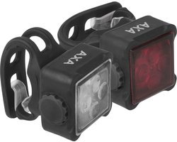 AXA Niteline 44R LED Fietslampjes Voor en Achter -  Fietsverlichting USB Oplaadbaar
