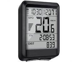 Strex Draadloze Fietscomputer - 17 Functies - Extra Groot Scherm - Draadloze Fiets Computer Draadloos Waterdicht - NL Handleiding