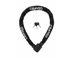 Craved ART3 Kettingslot Iron - 110cm - 3 sleutels - Fietsslot geschikt voor Scooters, Fietsen & E-Bikes - Fietsverzekering - Gehard staal