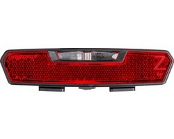 AXA Juno Battery - Fiets Achterlicht - LED Fietsverlichting op Batterij - 80 mm - Rood