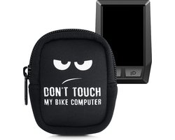 kwmobile Tas geschikt voor Bosch Kiox / Kiox 300 - Fiets GPS hoes Raak mijn fietscomputer niet aan Wit Zwart