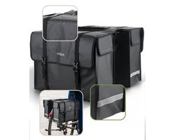 Morelia® Dubbele Fietstas - 100% Waterdicht - fietstassen voor elektrische en standaard fietsen - Tarpaulin materiaal