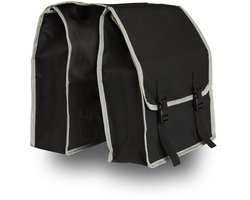 Mascot Online Dubbele Fietstas – Zwart/Grijs – 26L – 30x36x12cm - Geschikt voor elektrische fiets