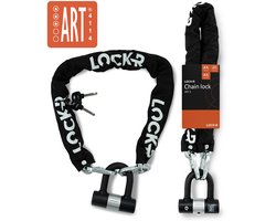 LOCK-R - Kettingslot - ART 3 Beveiligd - Scooterslot & Fietsslot - Hangslot Ketting - Slot geschikt voor Fiets, Fatbike & Scooter