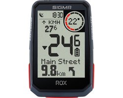 SIGMA SPORT ROX 4.0 GPS Fietscomputer incl. stuurhouder, zwart