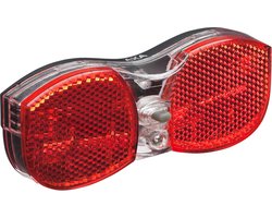 AXA City rear - Fiets Achterlicht - LED Fietsverlichting op Batterij â€“ 80 mm - Rood