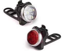 LED Fietsverlichting USB oplaadbaar - 4 modes - Waterbestendig - Fietslicht - Fietslampjes