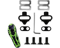 Allecto Plus - FietsCleats Set van 2 stuks met anti-slip Cleat Plates voor MTB SPD-pedalen. Geschikt voor mountainbike en indoor cycling schoenen met hoge duurzaamheid.