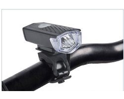 *** 2 Stuks Voorlicht fiets Led voorlamp - 300 lumen - Oplaadbaar - Usb oplaadbaar - Fietslamp - Waterdicht - Koplamp - Voorlicht fiets - van Heble® ***