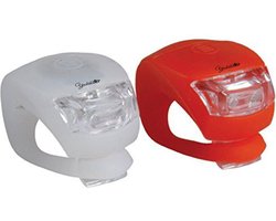Vardaan Set van 20 Fietslampen - Fietslamp op Batterijen - Fietslampen LED 10 Sets (10 x Wit & 10 x Rood) Inclusief Batterijen fietslampjes fietslamp voorlicht - Fietslampjes LED - Set Wit en Rood - Inclusief Batterijen