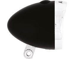 AXA Retro LED fietskoplamp - zwart - 4 lux - 50 uur batterijduur