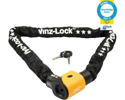 VINZ Jannu ART 3 Goedgekeurd Kettingslot | ANWB slotentest: Goed | ART 3 Slot voor Verzekering Scooters, Fietsen, E-bikes & Fatbike | Scooterslot van 100 cm |Lichtgewicht 2,9 kg | 10mm Gehard Stalen Schakels