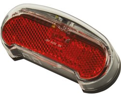 AXA Riff Battery - Fiets Achterlicht - LED Fietsverlichting op Batterij - Auto on/off systeem - 50-80 mm - Rood
