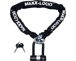 Maxx-Locks Tirau Art 4 Motorslot / Scooterslot - Kettingslot met Loop en Beugelslot - Art Gekeurd Slot voor Motor en Scooter & Brommer - 150 cm