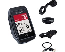 Sigma Sport ROX 11.1 EVO GPS Fietscomputer - HR Set - Zwart
