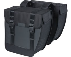 Basil Tour XL Dubbele Fietstas – 35L – Zwart – 100% Waterdicht – Met Roltopsluiting – Vormvast – Reflecterend – Universal Bridge – Voor E-bike