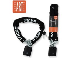 LOCK-R - Kettingslot - ART 4 Beveiligd - Scooterslot & Fietsslot - Hangslot Ketting - Slot geschikt voor Fiets, Fatbike & Scooter