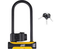 VINZ Grivola ART 4 gekeurd Beugelslot | 3 sleutels |Goedgekeurd voor verzekering Motor, Scooter, Fiets, Bakfiets, E-Bike & Fatbike | Lichtgewicht Motorslot / Fietsslot 1,6kg | 32 cm