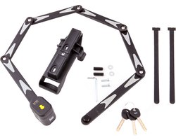 VINZ Lhotse ART 2 Vouwslot / Fietsslot | ART Goedgekeurd slot voor Verzekering Fietsen, E-bikes & Fatbikes | Compact & Lichtgewicht 1,25kg | Inclusief bevestigingsmateriaal |3 Sleutels |95cm