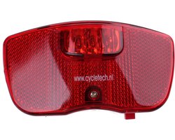 Falkx LED achterlicht fiets - Batterij - 50/80mm montage - Veiligheid - Eenvoudige installatie