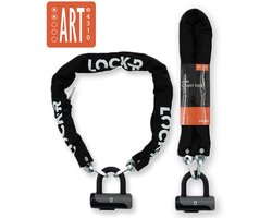 LOCK-R - Kettingslot - ART 2 Beveiligd - Scooterslot & Fietsslot - Hangslot Ketting - Slot geschikt voor Fiets, Fatbike & Scooter