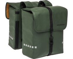 New Looxs Odense Double - Dubbele Fietstas - Geschikt voor Electrische Fietsen - Waterafstotend Polyester - 39 Liter - Groen