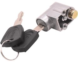1stuk Elektrische Fiets Accu Slot - Zadelpen Slot met 2 Sleutels - Anti-diefstal Slot - Accubak Slot - 3mm - Contactslot Anti-diefstal Beveiligingsslot - Draagbaar - Zadelpen Slot - Buitenfiets Elektrische Fiets Accubak Slot - Zwart